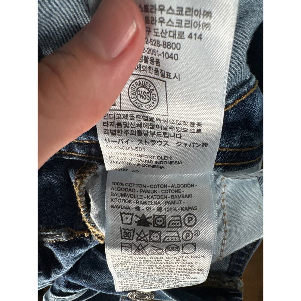 Levi's Vintage Shorttalls Womens M Eat My Shorts Medium Indigo Denim Romper - Picture 7 of 7